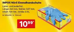 Lagerhaus Impos nitril einmalhandschuhe Angebot