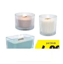 Hofer Duftkerze mit Holzdocht div. Sorten HOFER Angebot