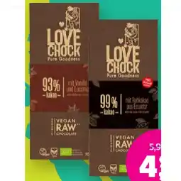 Denn's Biomarkt Vegane Bio-RAW-Schokolade verschiedenen Sorten Denns BioMarkt Angebot
