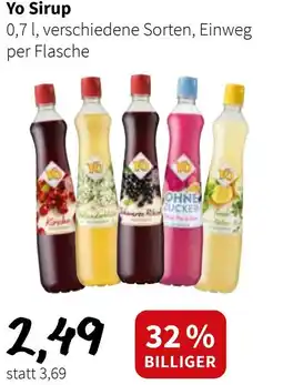 Der Grissemann Yo Sirup Angebot