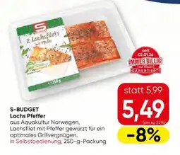 Spar S-BUDGET Lachs Pfeffer Angebot