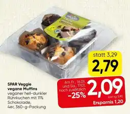 Spar SPAR Veggie vegane Muffins Angebot