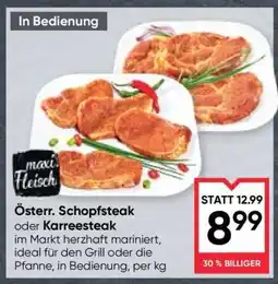 Maximarkt Österr. Schopfsteak oder Karreesteak Angebot
