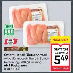 Maximarkt Österr. Hendl Filetschnitzerl Angebot
