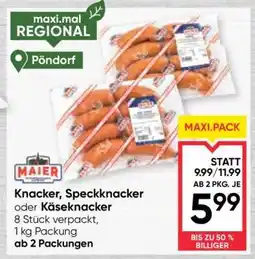 Maximarkt Knacker, Speckknacker oder Käseknacker Angebot