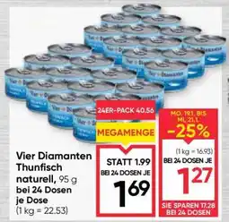 Maximarkt Vier Diamanten Thunfisch naturell Angebot