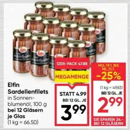 Maximarkt Elfin Sardellenfilets in Sonnenblumenöl Angebot