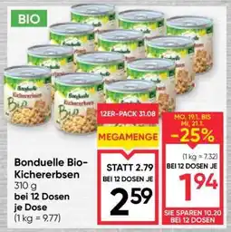 Maximarkt Bonduelle Bio-Kichererbsen Angebot