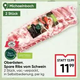Maximarkt Oberösterr. Spare Ribs vom Schwein Angebot