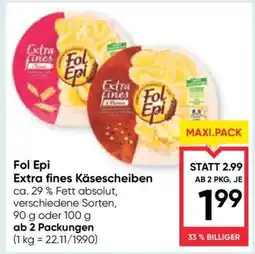 Maximarkt Fol Epi Extra fines Käsescheiben Angebot