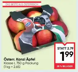Maximarkt Österr. Kanzi Äpfel Angebot