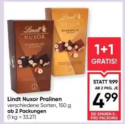 Maximarkt Lindt Nuxor Pralinen Angebot