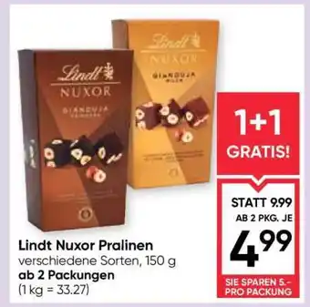 Maximarkt Lindt Nuxor Pralinen Angebot
