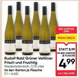 Maximarkt Rudolf Rabl Grüner Veltliner Frisch und fruchtig Angebot