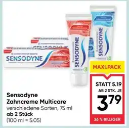 Maximarkt Sensodyne Zahncreme Multicare Angebot