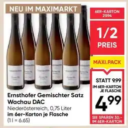 Maximarkt Ernsthofer Gemischter Satz Wachau DAC Angebot