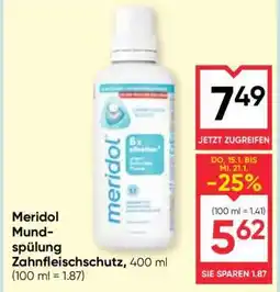 Maximarkt Meridol Mundspülung Zahnfleischschutz Angebot