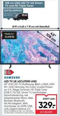 Maximarkt LED TV UE 43CU7090 UHD Angebot