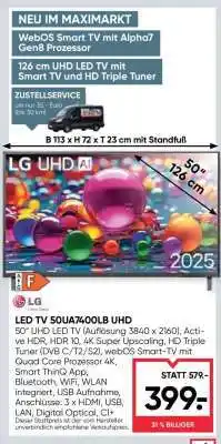 Maximarkt LED TV 50UQ74006LB UHD Angebot