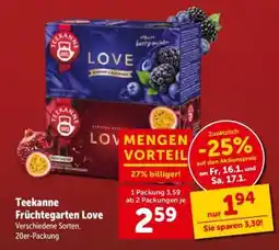Interspar Teekanne Früchtgarten Love Angebot