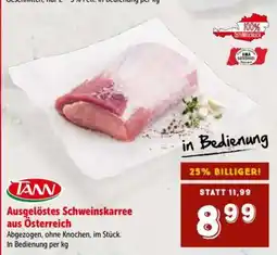 Interspar ausgelöstes Schweinskarree aus Österreich Angebot