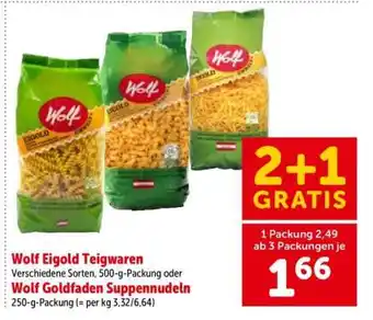 Interspar Wolf Eigold Teigwaren Angebot