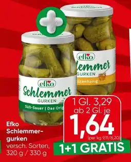 Eurospar Efko Schlemmergurken Burger & BBQ Angebot