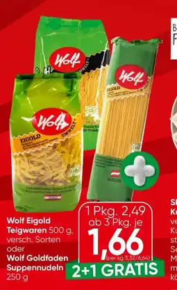 Eurospar Wolf Eigold Teigwaren Angebot