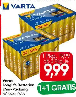 Eurospar Varta Batterien Longlife Angebot