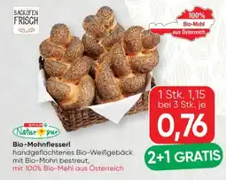 SPAR Gourmet Spar Natur pur Bio-Mohnflesserl Angebot