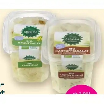 Bio-Feinkostsalat Krautsalat oder Erdäpfelsalat mit Eier und Gurken Denns BioMarkt