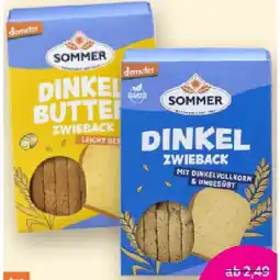 Denn's Biomarkt Bio-Zwieback Dinkel ungesüßt oder Dinkel-Butter Denns BioMarkt Angebot