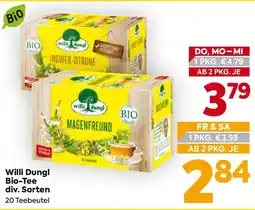 Billa Willi Dungl Bio-Tee Angebot