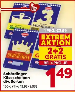 Billa Schärdinger Käsescheiben Angebot