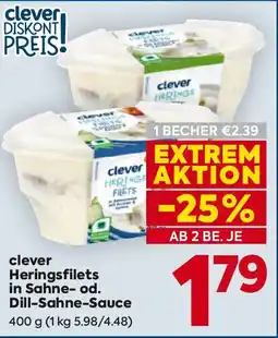 Billa Heringsfilets in Sahne- od. Dill-Sahne-Sauce BILLA Angebot