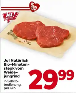Billa Bio-Minutensteak vom Weidejungrind BILLA Angebot