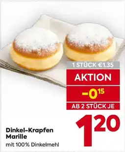 Billa Dinkel-Krapfen Marille Angebot
