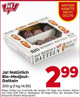 Billa Ja! Natürlich Bio-Medjoul- Datteln Angebot