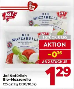 Billa Bio-Mozzarella Angebot