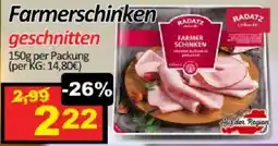 Wurstico Farmerschinken geschnitten Angebot