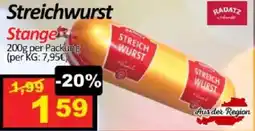 Wurstico Streichwurst Stange Angebot