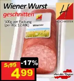 Wurstico Wiener Wurst geschnitten Angebot