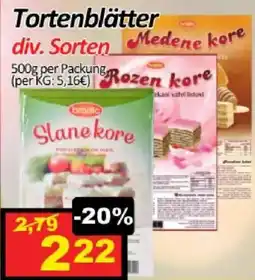 Wurstico Tortenblätter Angebot
