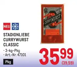 Metro Stadionliebe currywurst classic Angebot