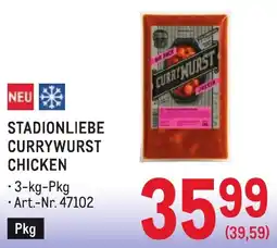 Metro Stadionliebe currywurst chicken Angebot