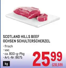 Metro Scotland hills beef ochsen schulterscherzel Angebot