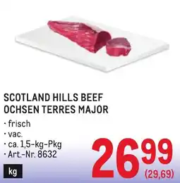 Metro Scotland hills beef ochsen terres major Angebot