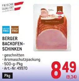 Metro Berger backofen- schinken Angebot