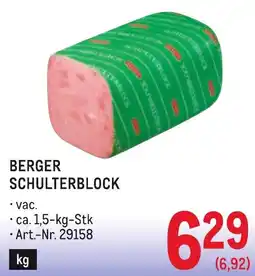 Metro Berger schulterblock Angebot