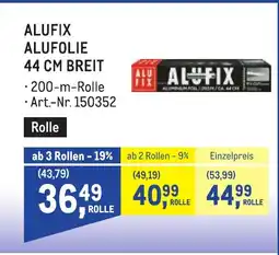 Metro Alufix alufolie 44 cm breit Angebot